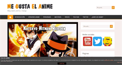 Desktop Screenshot of megustaelanime.com